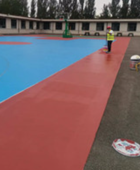 尼玛旧篮球场地面改造翻新整改   